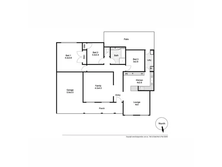 Floorplan of Homely semi-detached listing, 14b Chivers Court, Samson WA 6163