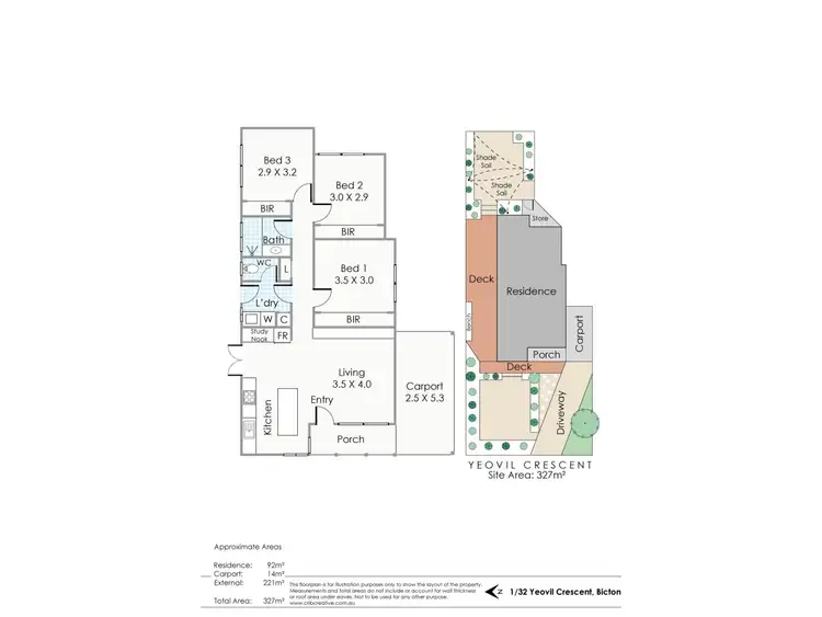 Floorplan of Homely house listing, 32A Yeovil Crescent, Bicton WA 6157