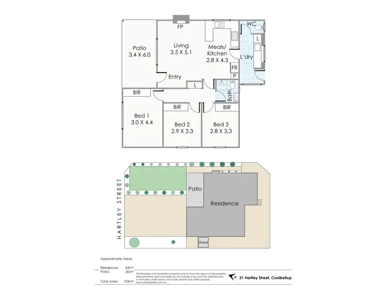 Floorplan of Homely house listing, 31 Hartley Street, Coolbellup WA 6163