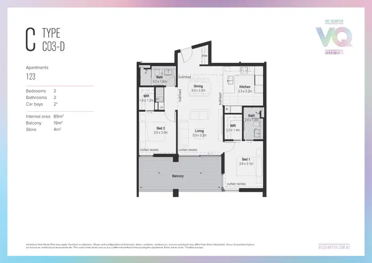 Floorplan of Homely apartment listing, 123/660 Albany Highway, Victoria Park WA 6100