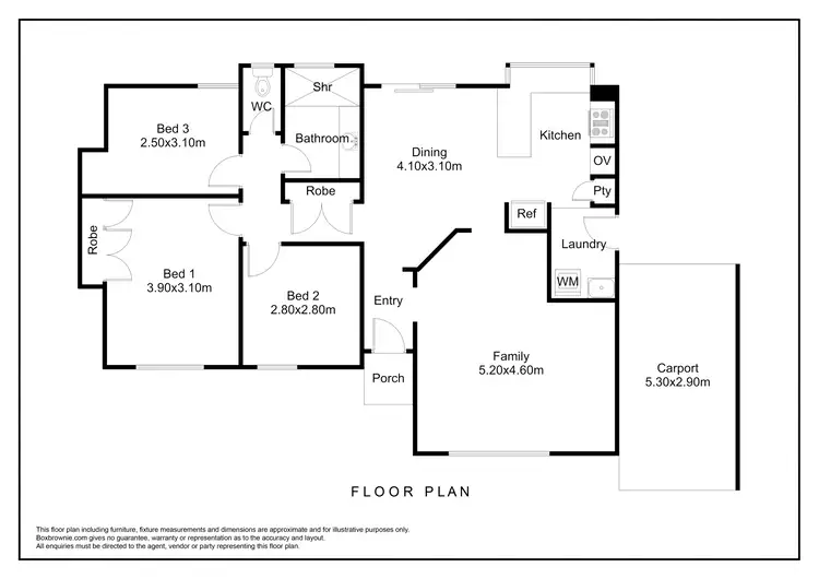 Floorplan of Homely house listing, 28b Brazier Rise, Padbury WA 6025