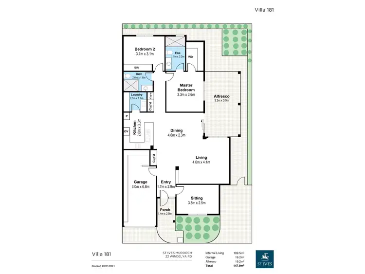 Floorplan of Homely retirement listing, 181/22 Windelya Road, Murdoch WA 6150