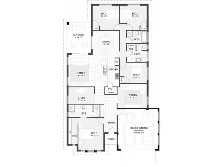 Floorplan of Homely house listing, 19 Dalton Road, Wellard WA 6170