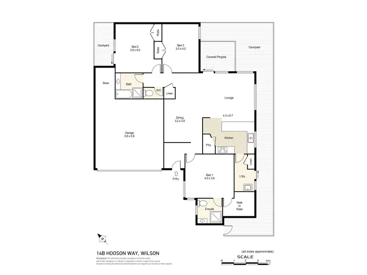 Floorplan of Homely house listing, 14B Hooson Way, Wilson WA 6107