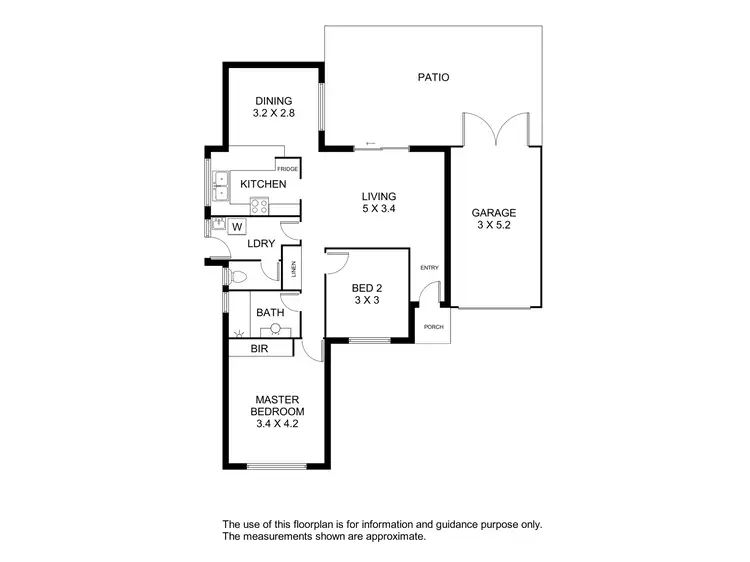 Floorplan of Homely unit listing, 16A Blackadder Road, Swan View WA 6056