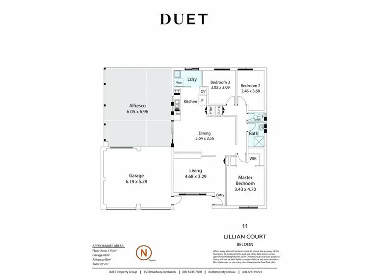 Floorplan of Homely house listing, 11 Lillian Court, Beldon WA 6027