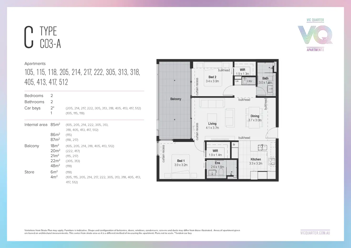 Floorplan of Homely apartment listing, 405/660 Albany Highway, Victoria Park WA 6100