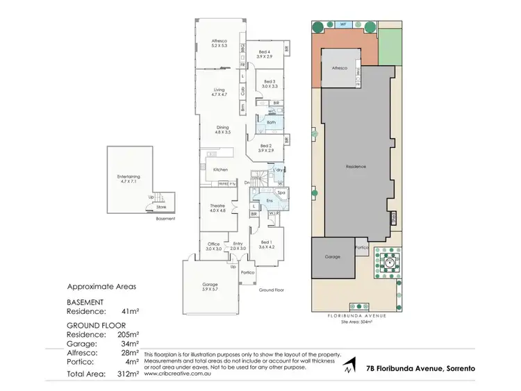 Floorplan of Homely house listing, 7B Floribunda Avenue, Sorrento WA 6020