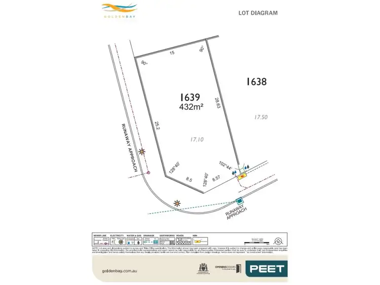 Floorplan of Homely land listing, Lot 1639, Runaway Approach, Golden Bay WA 6174