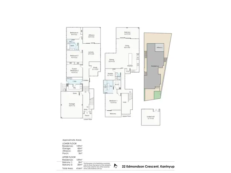 Floorplan of Homely house listing, 22 Edmondson Crescent, Karrinyup WA 6018