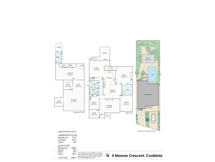 Floorplan of Homely house listing, 5 Meenaar Crescent, Coolbinia WA 6050
