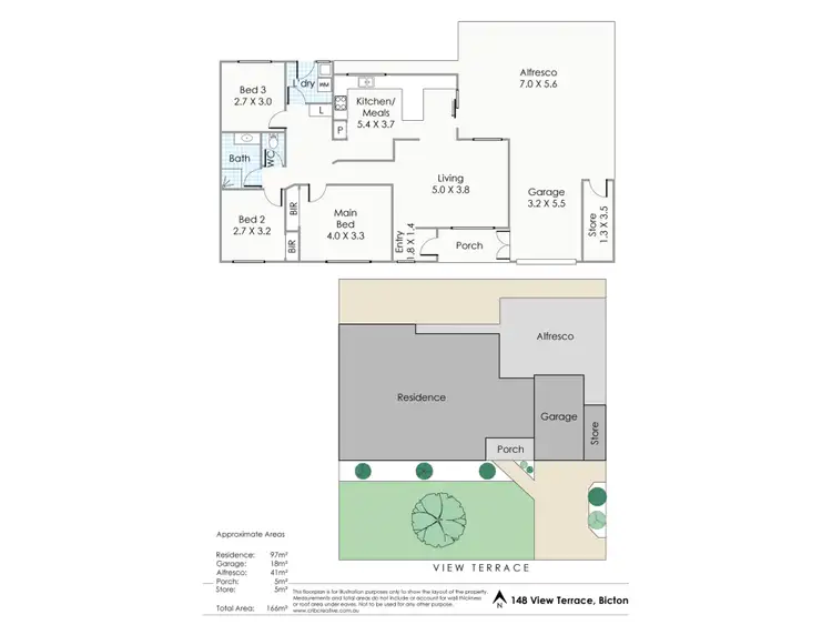 Floorplan of Homely house listing, 148 View Terrace, Bicton WA 6157