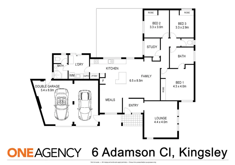 Floorplan of Homely house listing, 6 Adamson Close, Kingsley WA 6026