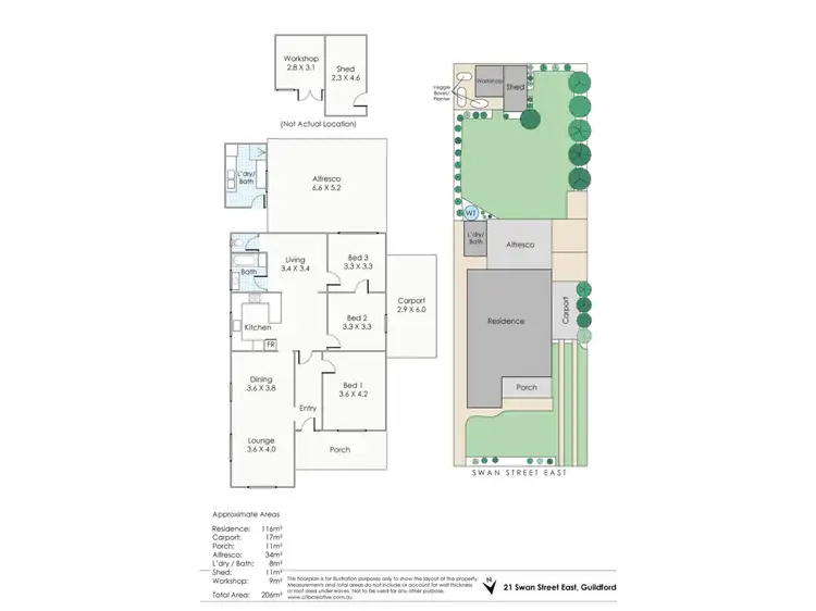 Floorplan of Homely house listing, 21 Swan Street East, Guildford WA 6055