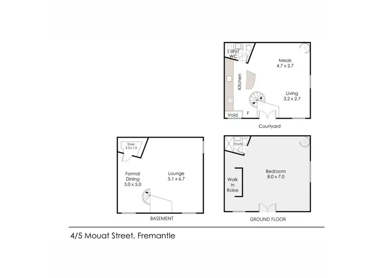 Floorplan of Homely house listing, 4/5 Mouat Street, Fremantle WA 6160