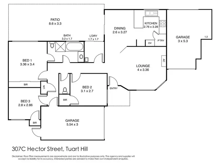 Floorplan of Homely villa listing, 307c Hector Street, Tuart Hill WA 6060