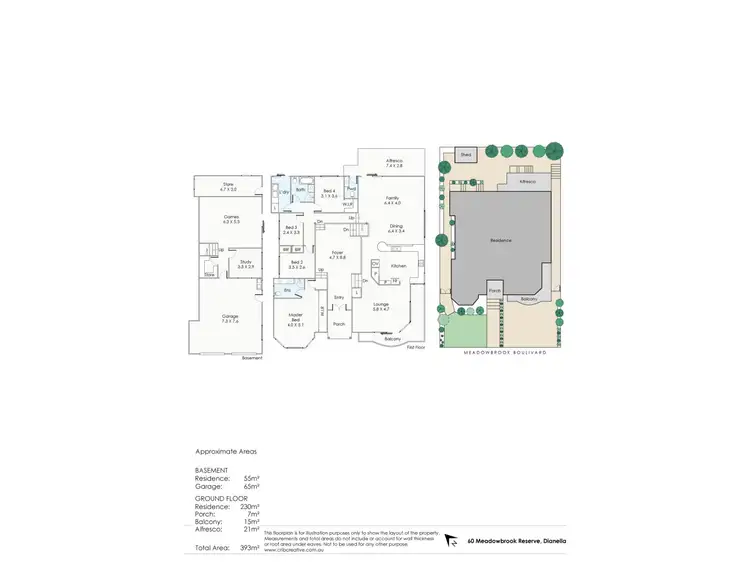 Floorplan of Homely house listing, 60 Meadowbrook Boulevard, Dianella WA 6059