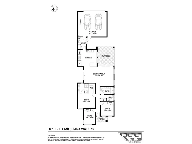 Floorplan of Homely house listing, 8 Keble Lane, Piara Waters WA 6112