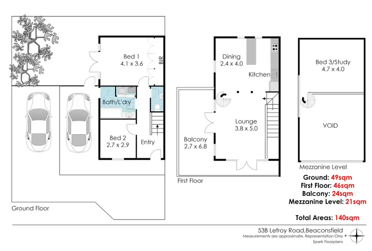 Floorplan of Homely house listing, 53b Lefroy Road, Beaconsfield WA 6162