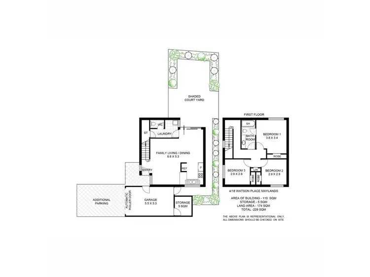 Floorplan of Homely townhouse listing, 4/18 Watson Place, Maylands WA 6051