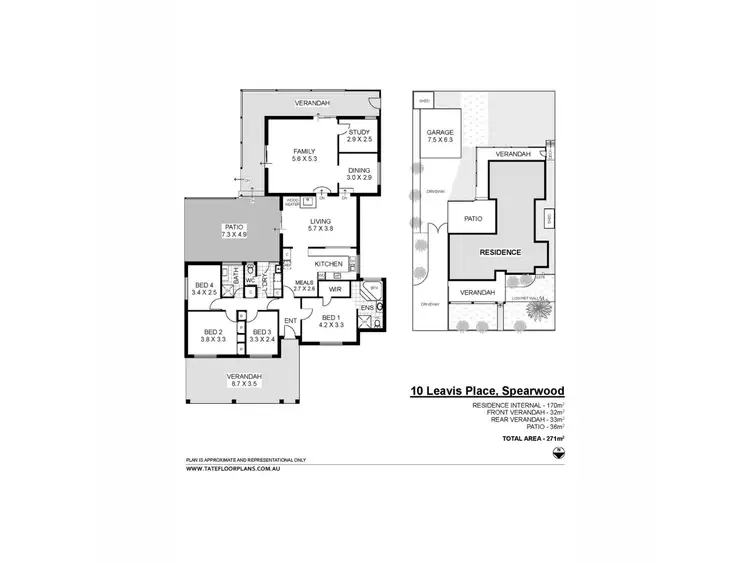 Floorplan of Homely house listing, 10 Leavis Place, Spearwood WA 6163