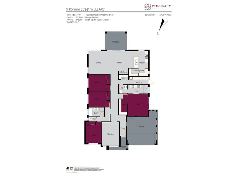 Floorplan of Homely house listing, 9 Porrum Street, Wellard WA 6170