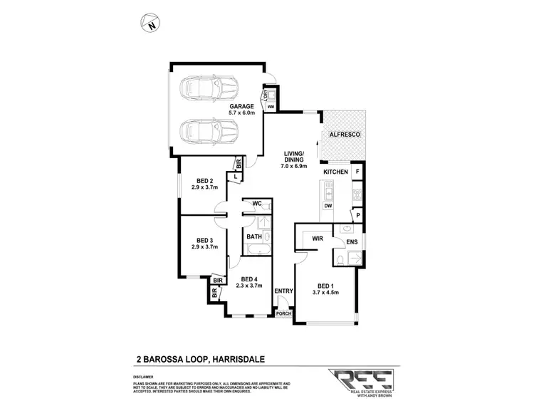 Floorplan of Homely house listing, 2 Barossa Loop, Harrisdale WA 6112