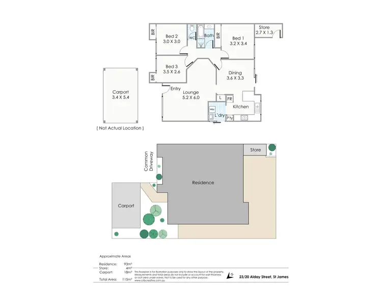 Floorplan of Homely villa listing, 23/20 Alday St, St James WA 6102