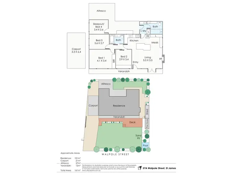 Floorplan of Homely house listing, 57A Walpole Street, St James WA 6102