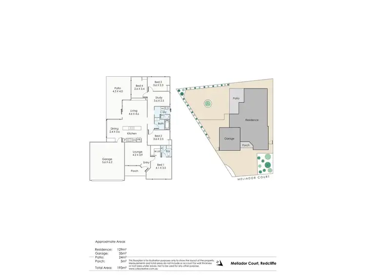 Floorplan of Homely house listing, 4 Meliador Court, Redcliffe WA 6104