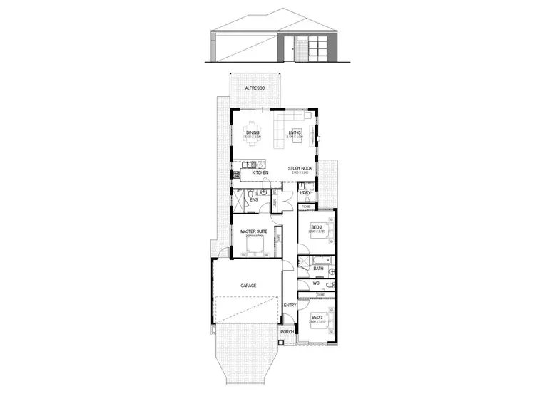 Floorplan of Homely house listing, Lot 1, 43 Lynwood Avenue, Lynwood WA 6147