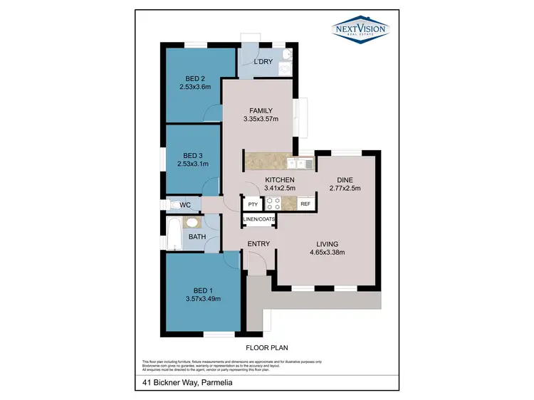 Floorplan of Homely house listing, 41 Bickner Way, Parmelia WA 6167