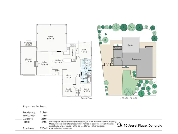 Floorplan of Homely house listing, 10 Jessel Place, Duncraig WA 6023