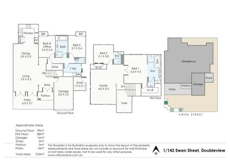 Floorplan of Homely house listing, 1/142 Ewen Street, Doubleview WA 6018
