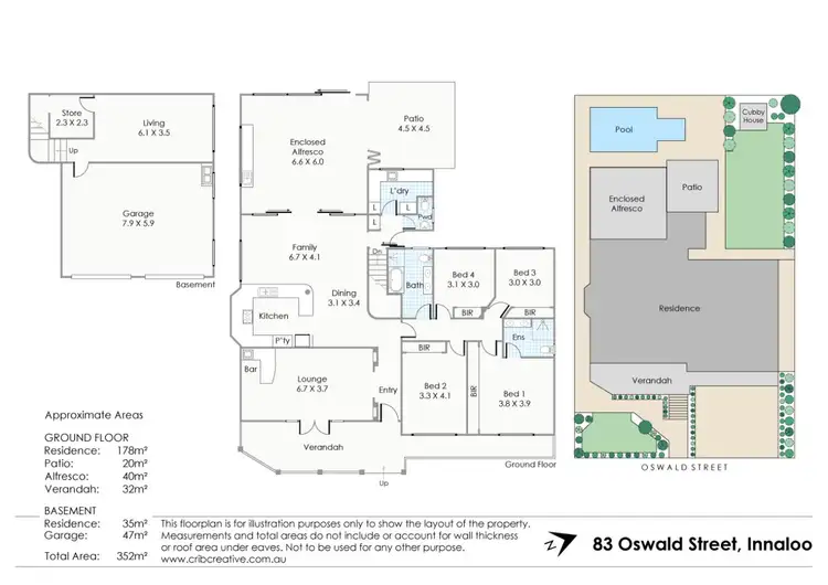 Floorplan of Homely house listing, 83 Oswald Street, Innaloo WA 6018