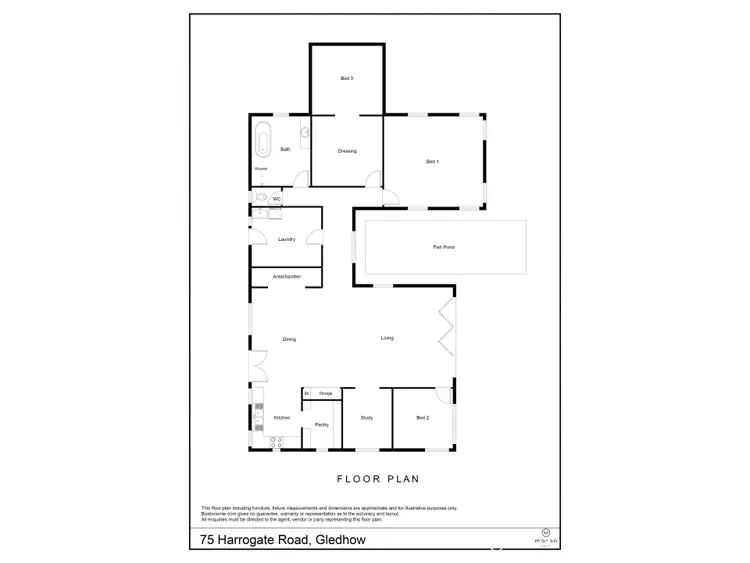 Floorplan of Homely house listing, 75 Harrogate Road, Gledhow WA 6330