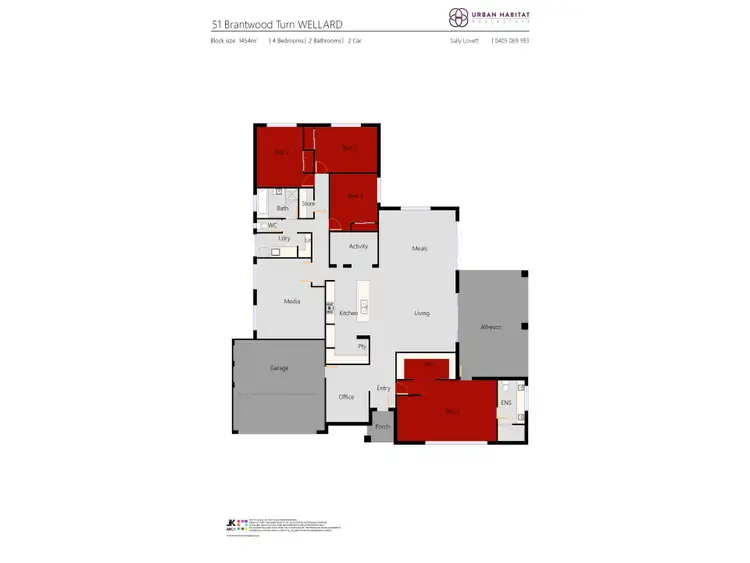 Floorplan of Homely house listing, 51 Brantwood Turn, Wellard WA 6170