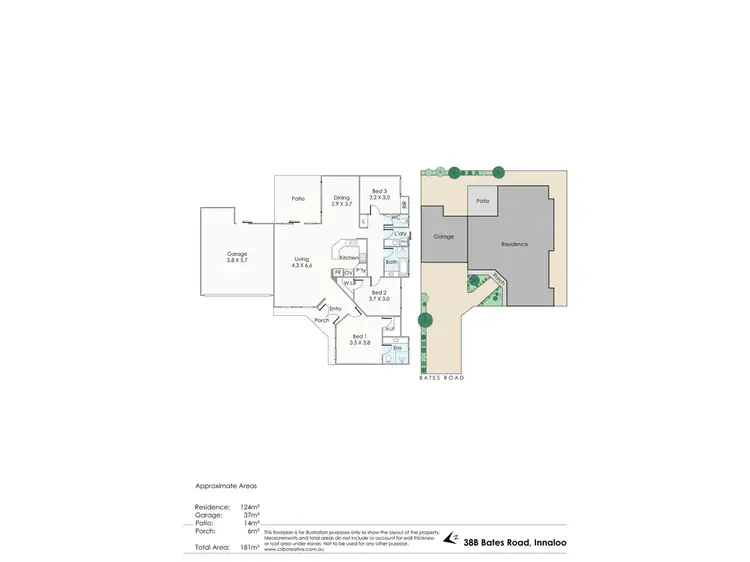 Floorplan of Homely house listing, 38B Bates Road, Innaloo WA 6018