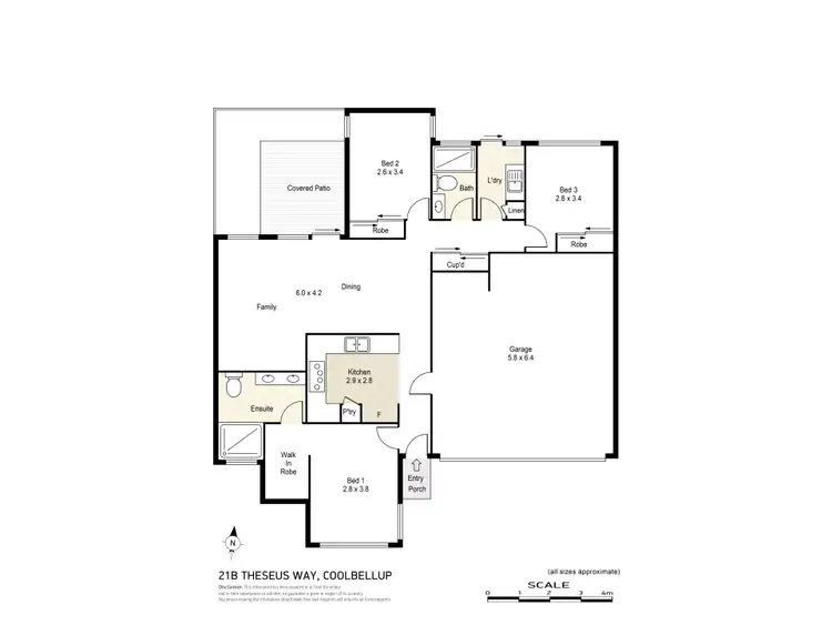 Floorplan of Homely house listing, 21B Theseus Way, Coolbellup WA 6163