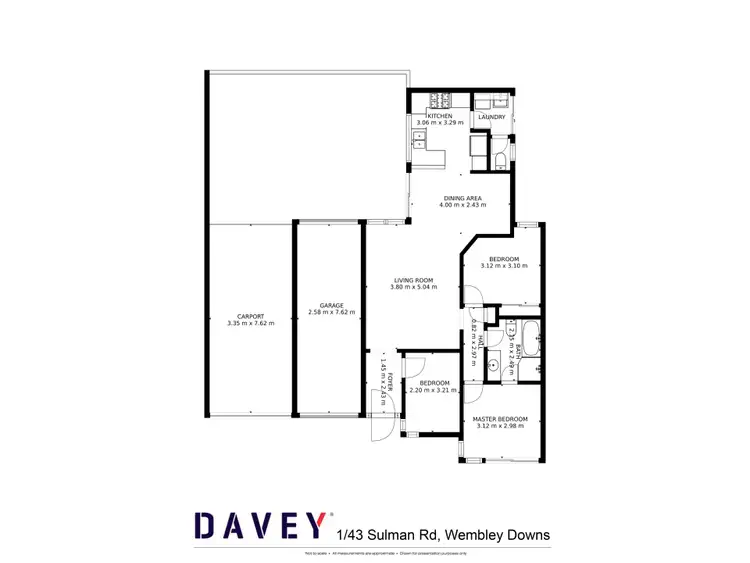 Floorplan of Homely villa listing, 1/43 Sulman Road, Wembley Downs WA 6019