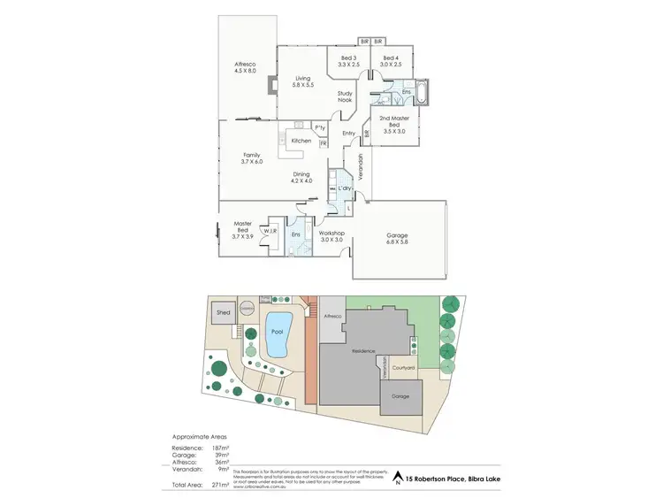 Floorplan of Homely house listing, 15 Robertson Place, Bibra Lake WA 6163