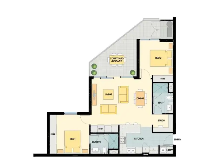 Floorplan of Homely house listing, 2/60 Flourish Loop, Atwell WA 6164