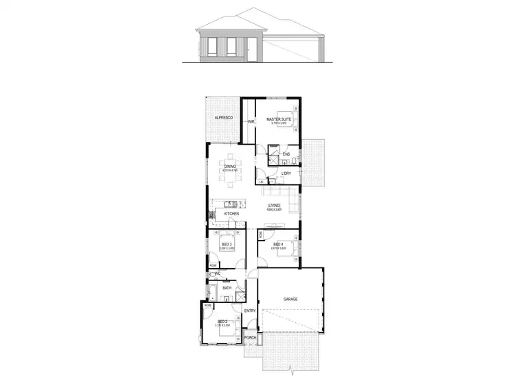 Floorplan of Homely house listing, 36 Claystone Loop, Piara Waters WA 6112