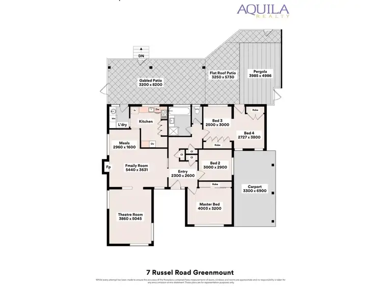 Floorplan of Homely house listing, 7 Russell Road, Greenmount WA 6056