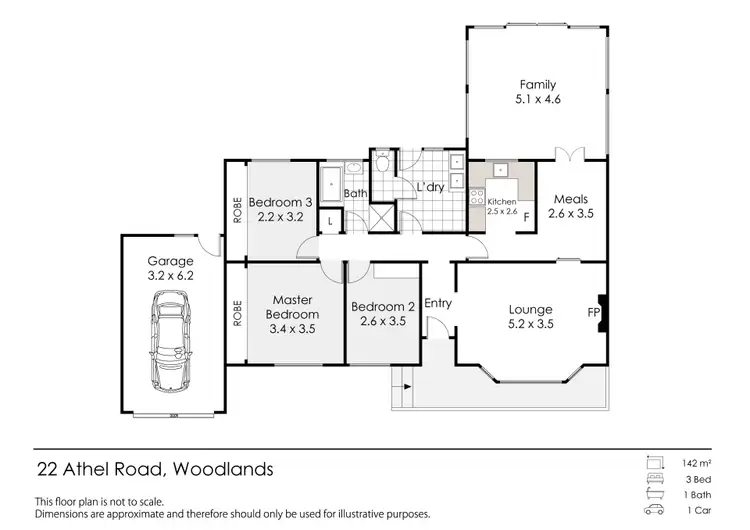 Floorplan of Homely house listing, 22 Athel Road, Woodlands WA 6018