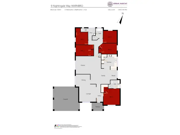 Floorplan of Homely house listing, 9 Nightingale Way, Warnbro WA 6169