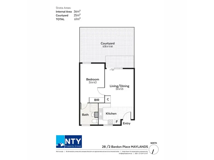 Floorplan of Homely unit listing, 28/2 Bardon Place, Maylands WA 6051