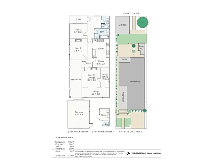 Floorplan of Homely house listing, 93 Fairfield Street, Mount Hawthorn WA 6016
