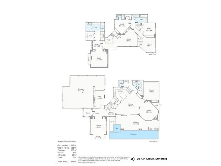 Floorplan of Homely house listing, 30 Ash Grove, Duncraig WA 6023