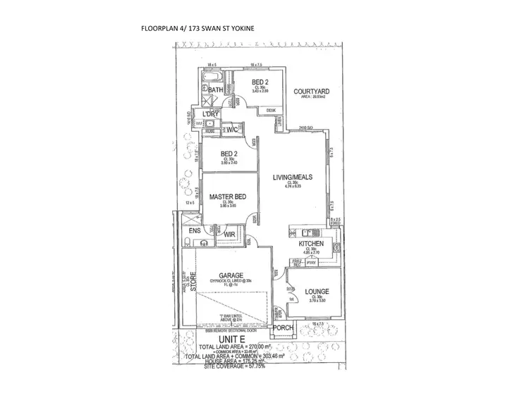 Floorplan of Homely villa listing, 4/173 Swan Street, Yokine WA 6060
